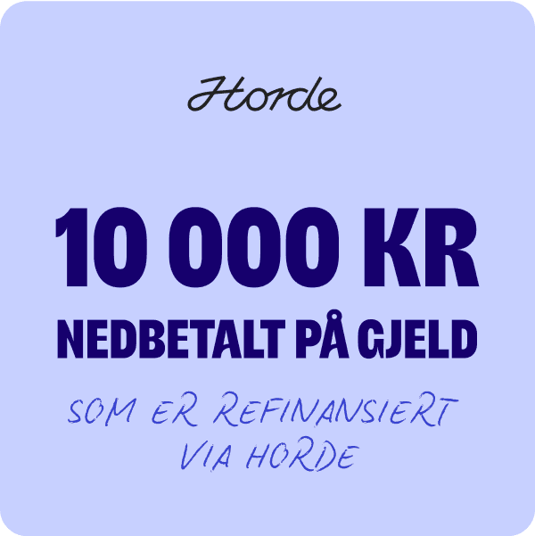 Bruk Horde rewards poeng for å betale ned gjeld